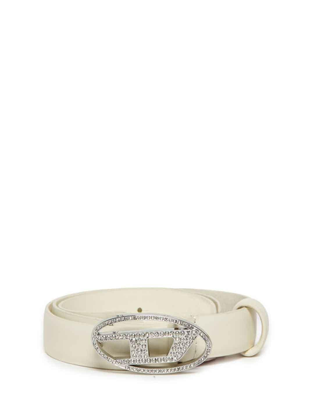 Diesel cintura panna in pelle con strass J02524 KXBLR PANNA DIESEL 