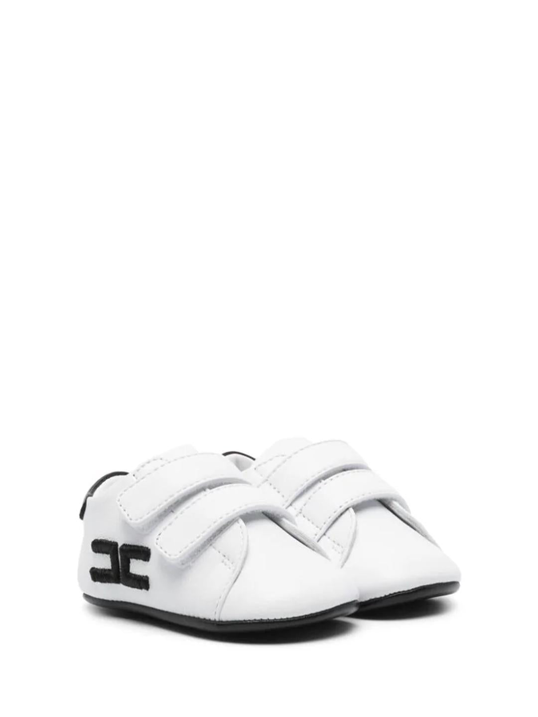 Elisabetta Franchi sneakers neonato bianco con tab nero F0A4-E0004-1731X002 BIANCO ELISABETTA FRANCHI 