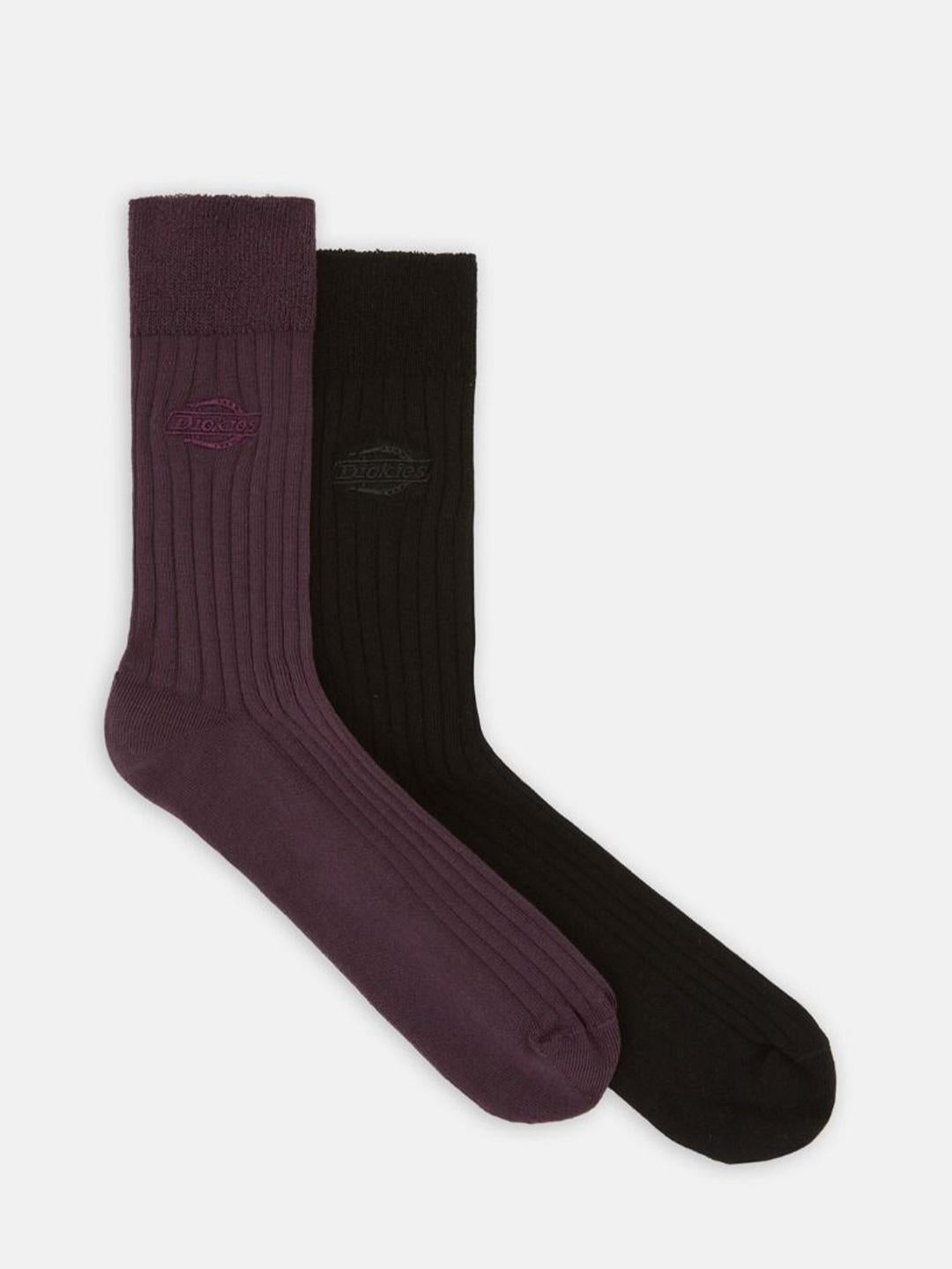 Dickies calzini a coste bordeaux e nero set 2 due paia DK0A4Z3XJ561 MULTICOLOR DICKIES 