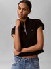 Calvin Klein t-shirt nero con zip a coste