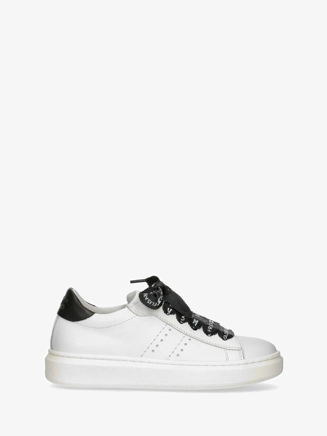 Elisabetta Franchi sneakers kids bianco con tab nero F4A9-E0028-0092X002 BIANCO ELISABETTA FRANCHI 