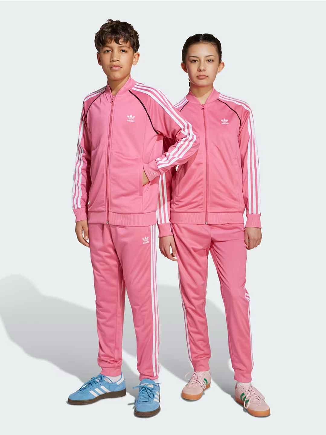 Adidas Adicolor felpa kids rosa con zip JV8562 ROSA ADIDAS 