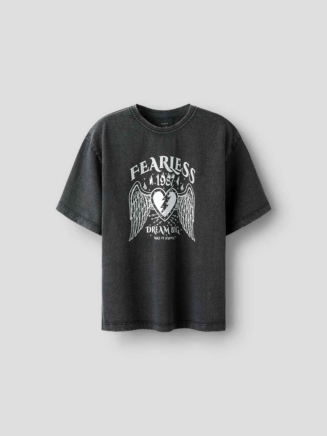 Name It t-shirt kids nero fearless 13252792 NERO NAME IT 