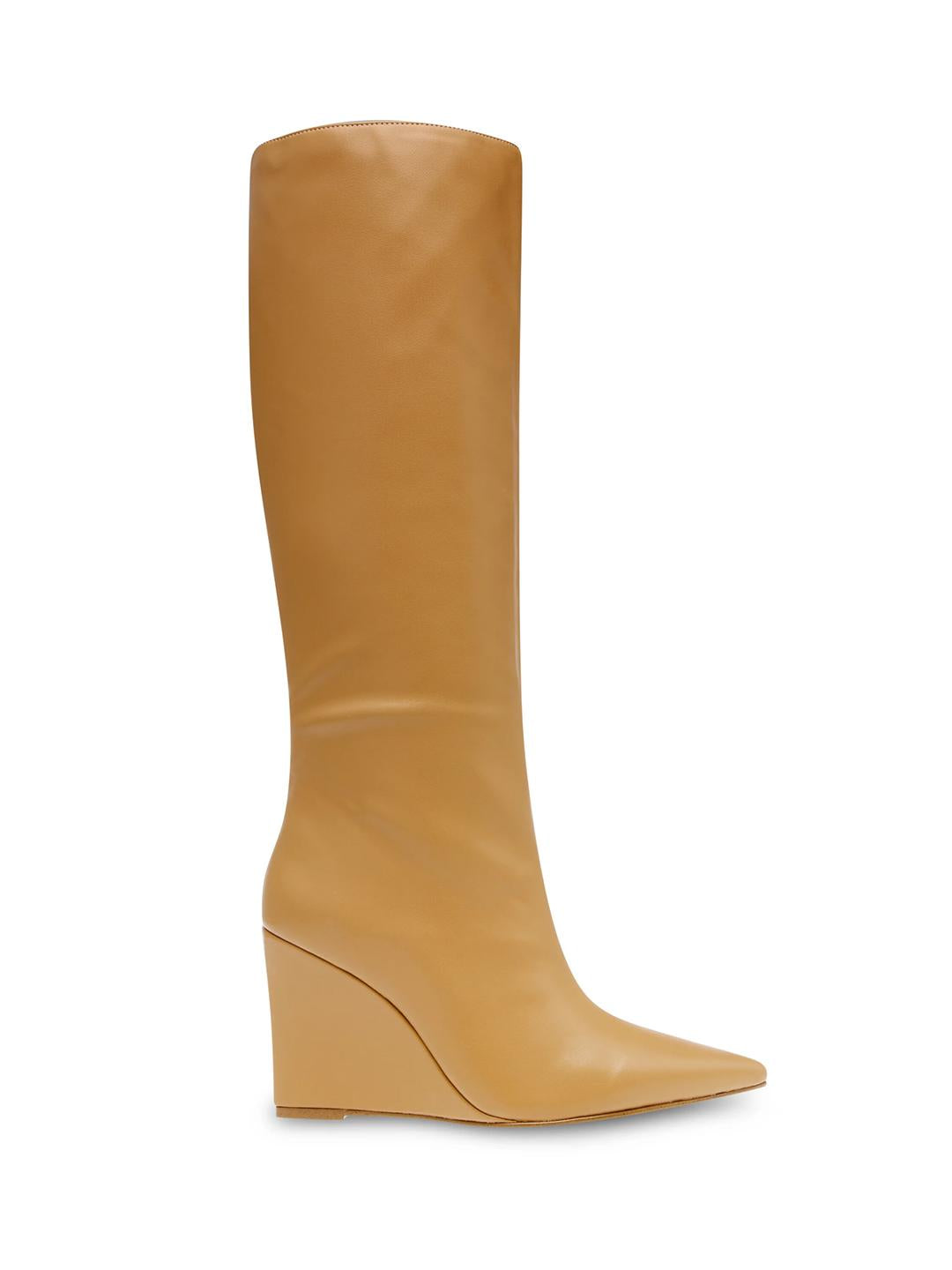 Stave Madden Showout stivale beige con zeppa SHOWOUT BEIGE STEVE MADDEN 