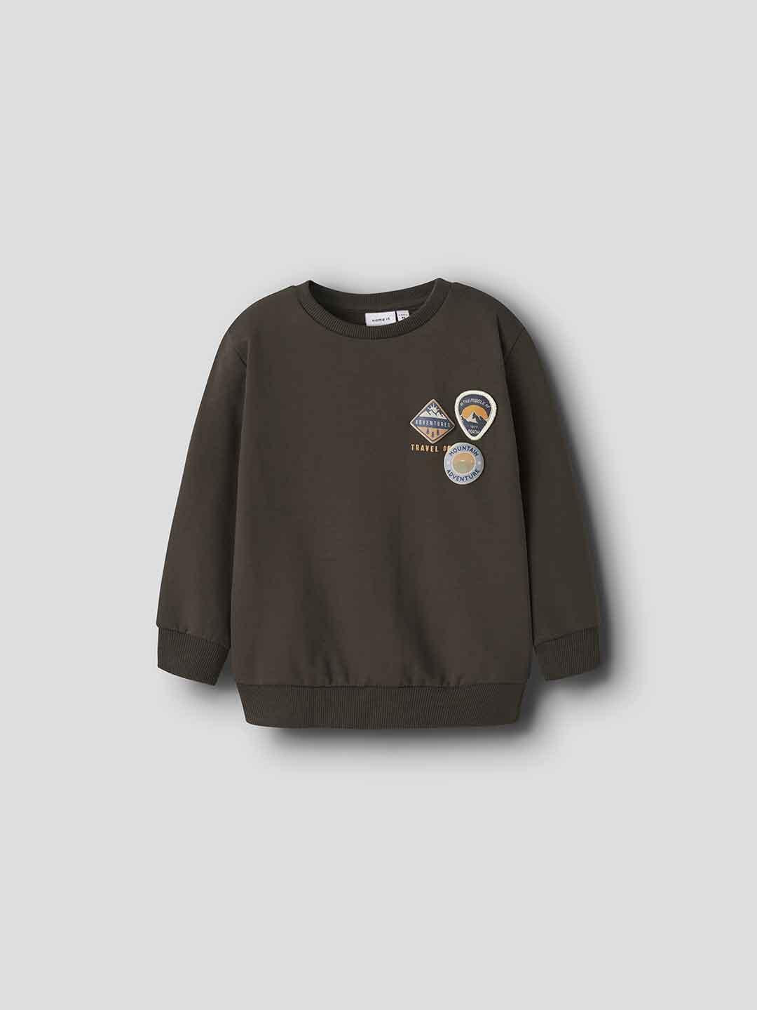 Name It felpa kids marrone grafica adventure 13247886 MARRONE NAME IT 