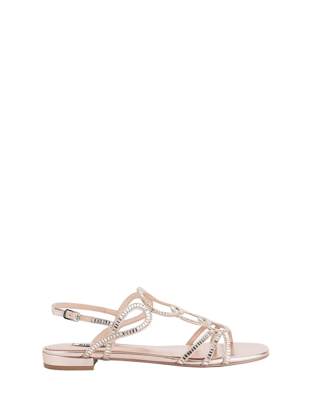 Bibi Lou sandali oro intreccio accollato in strass 584Z00VK ORO BIBI LOU 