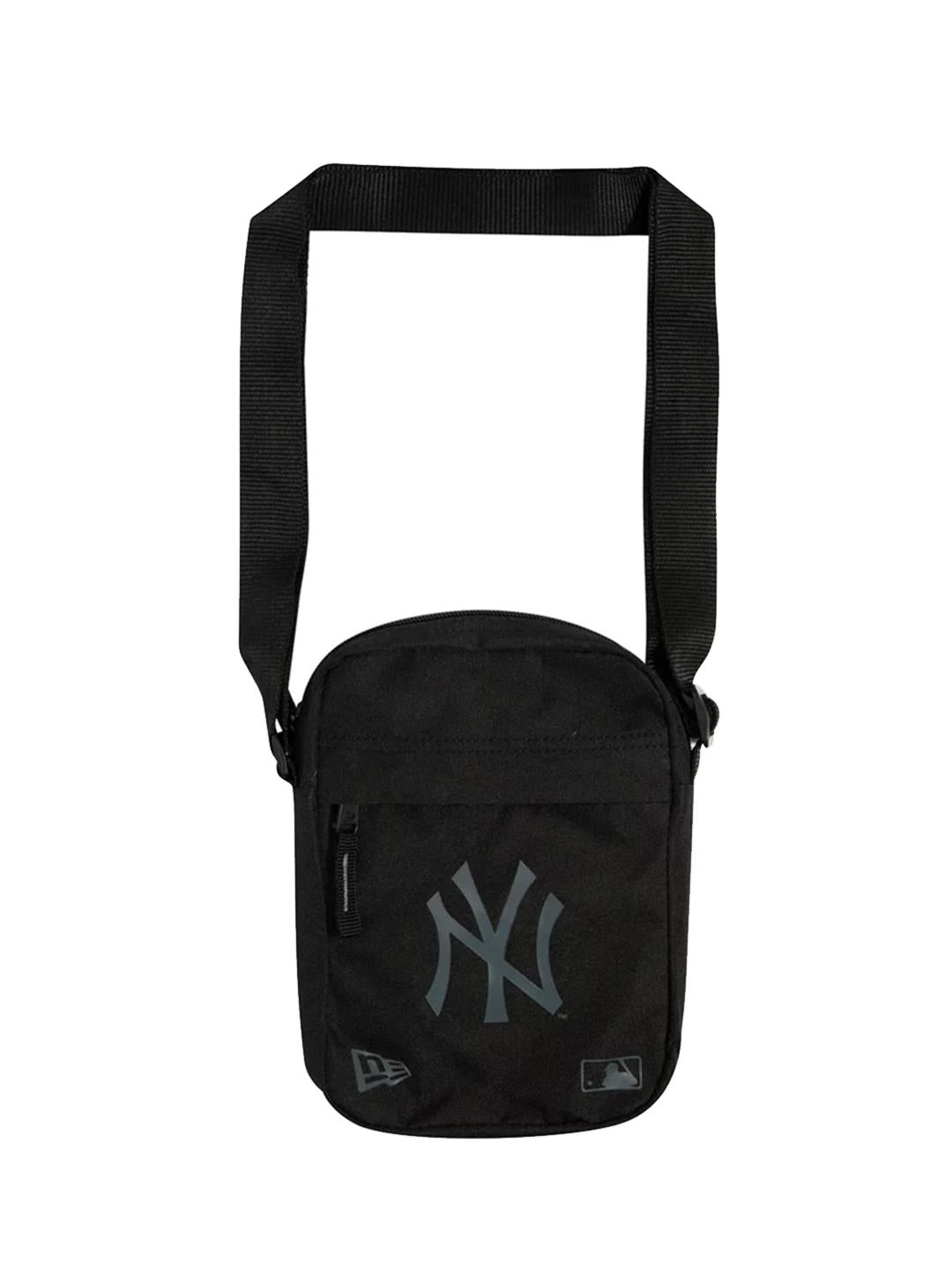 New Era borsello nero con logo grigio 1214542 NERO NEW ERA 
