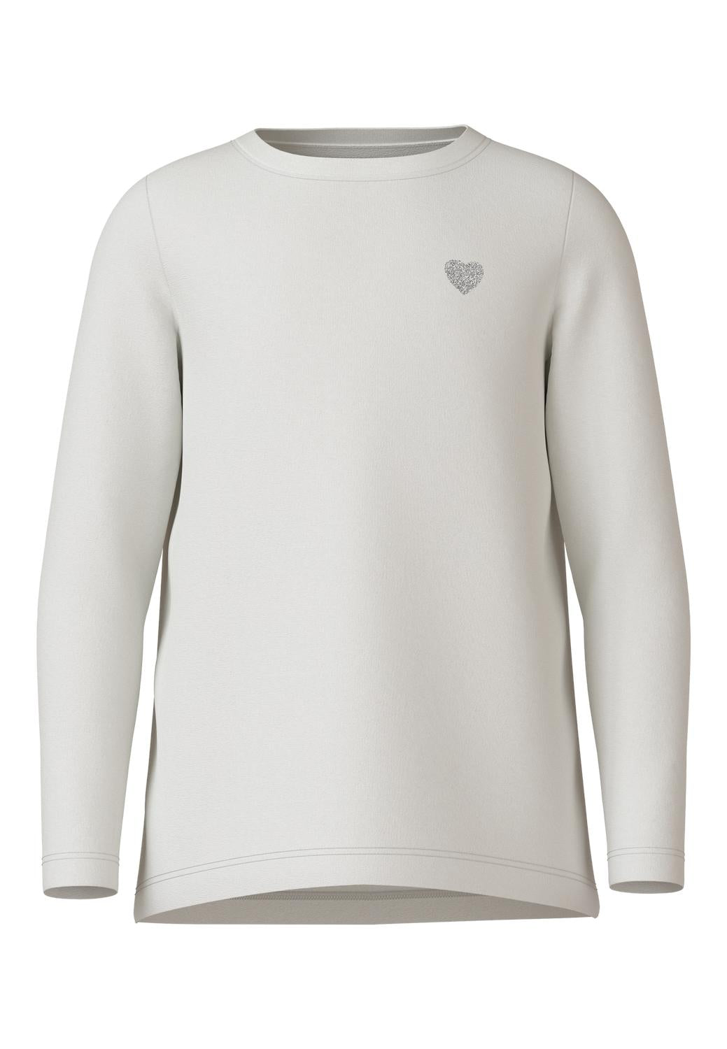 Name It maglia kids bianco con cuore glitterato 13232327 BIANCO NAME IT 
