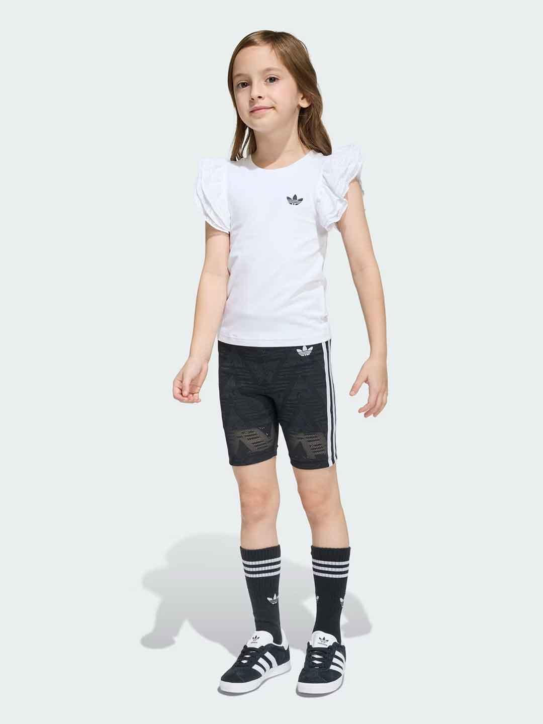Adidas coordinato kids bianco con merletto 7-8 anni KC6795 BIANCO ADIDAS 