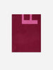 Pinko sciarpa bordeaux con logo lettering