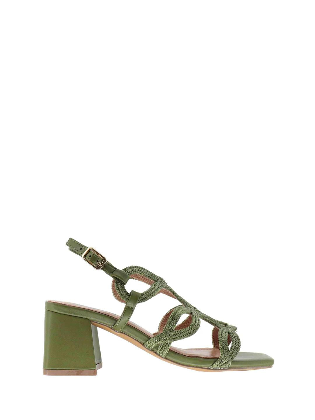 Bibi Lou Jane sandali verde in corda 858Z94HG VERDE BIBI LOU 