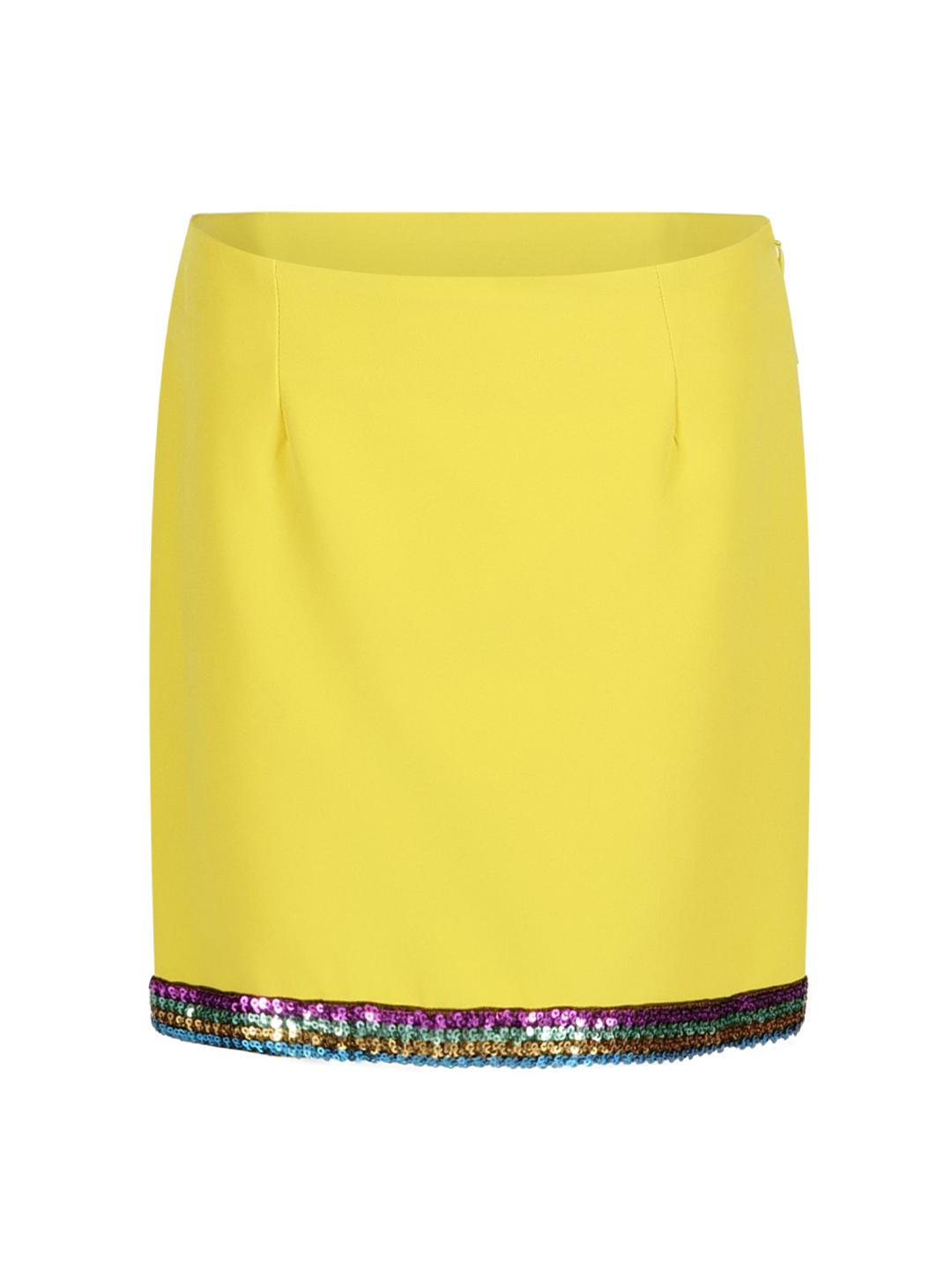 Marc Ellis gonna kids giallo con pailettes sul fondo JMJSK16487 GIALLO MARC ELLIS 