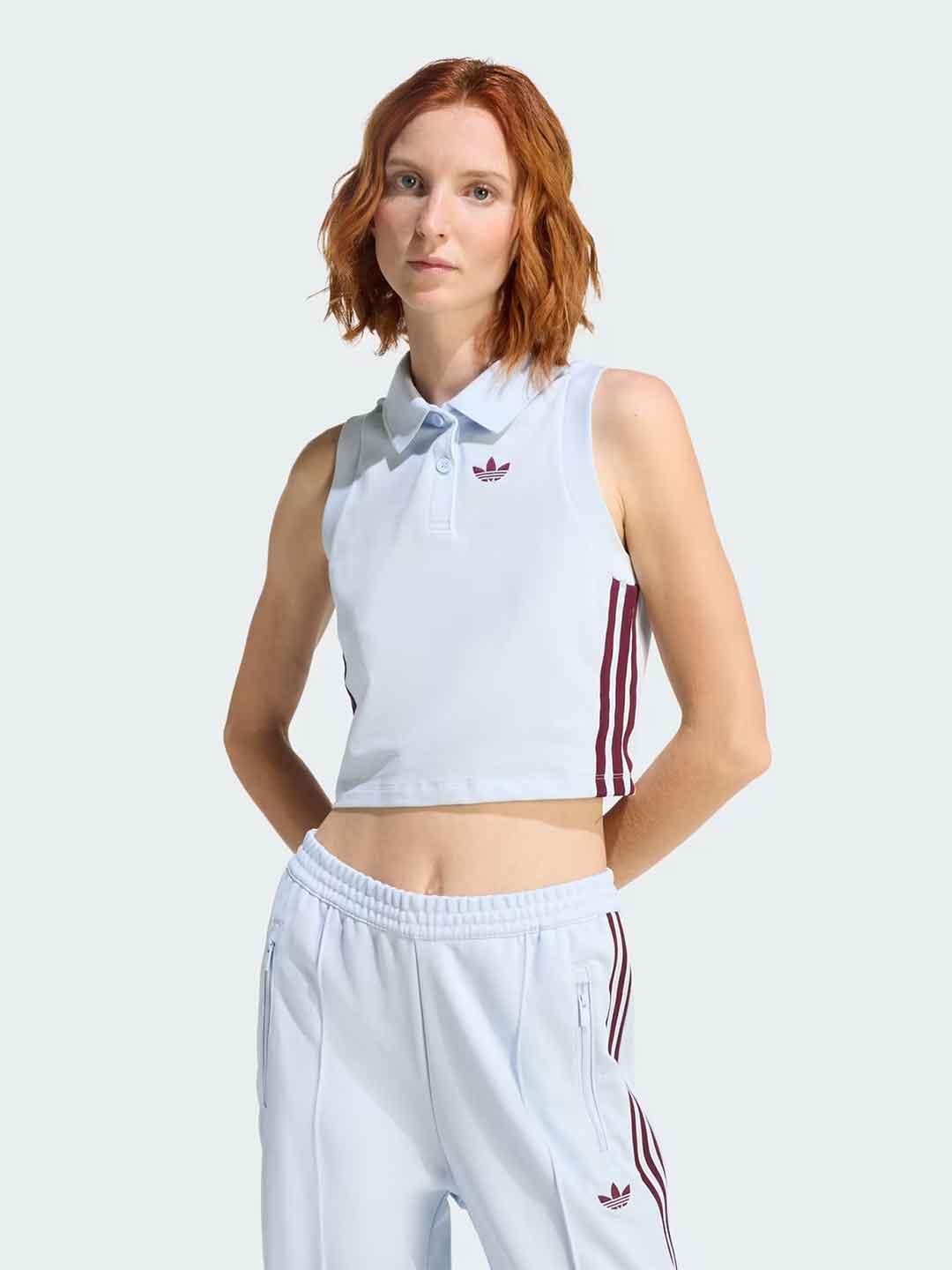 Adidas polo celeste smanicata KD3702 CELESTE ADIDAS 