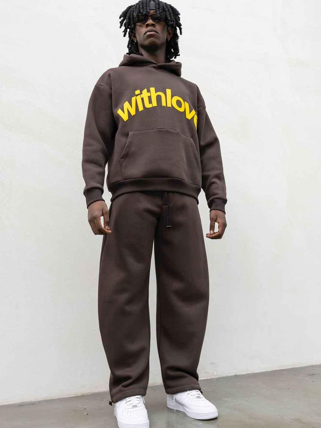 Present Day coordinato marrone with love PRS069 MARRONE PRESENT DAY 