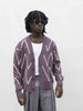 Tokyo cardigan viola e bianco