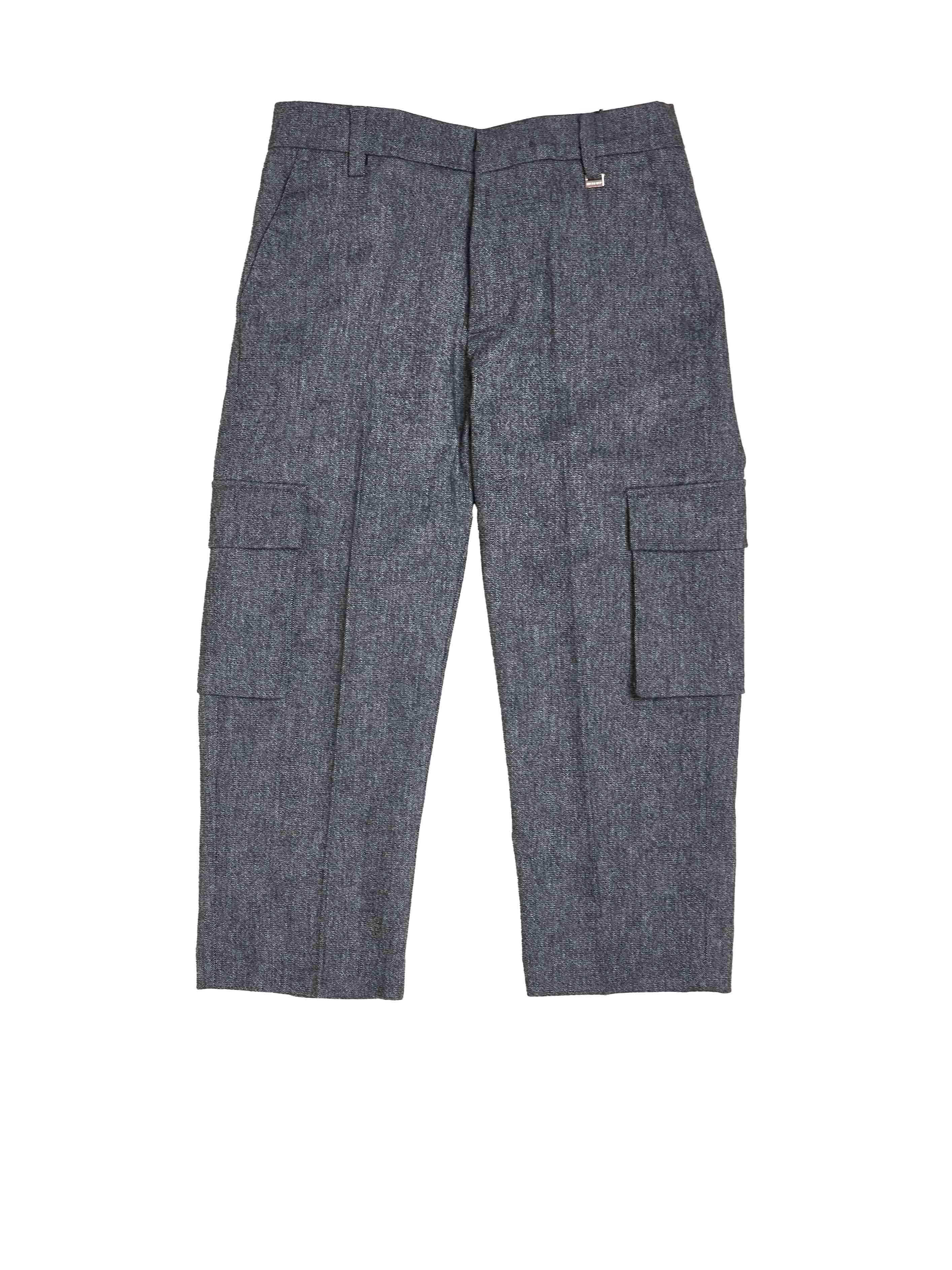 I'M Brian pantalone kids grigio cargo PA3075J GRIGIO I'M BRIAN 