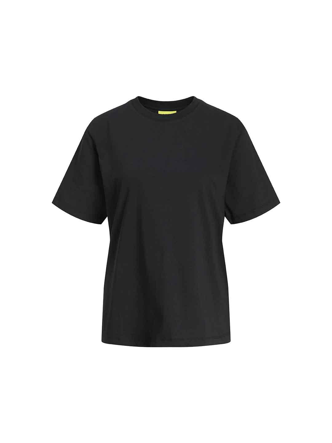 JJXX Sanne t-shirt nero con frange sul retro 12282507 NERO JJXX 