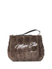Marc Ellis Buby Hair Clutch pochette marrone