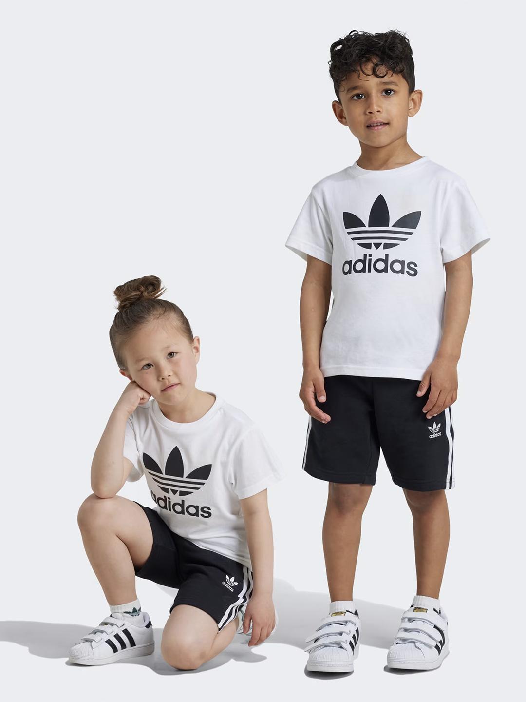 Adidas adicolor coordinato kids bianco e nero JE1613 BIANCO ADIDAS 