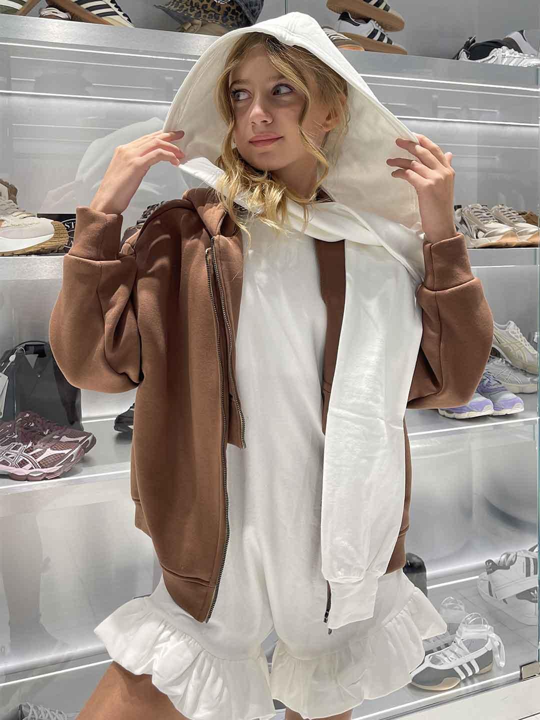 Pype felpa kids marrone con cappuccio NEW YORK MARRONE PYPE 