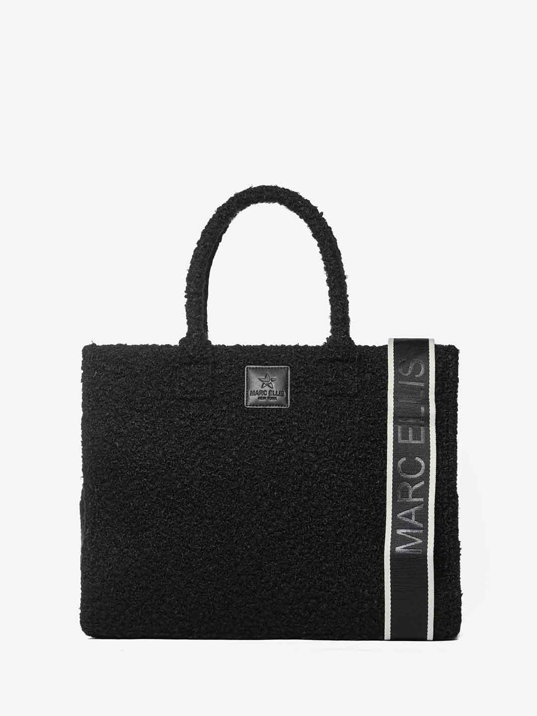Marc Ellis Buby Curl L borsa nero teddy BUBY CURL L NERO MARC ELLIS 