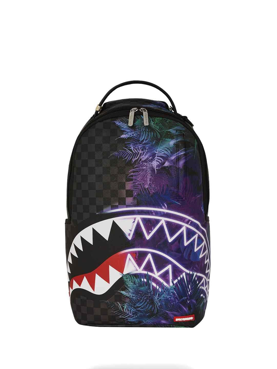 Sprayground Treehouse Party zaino nero con piante 910B7598NSZ NERO SPRAYGROUND 