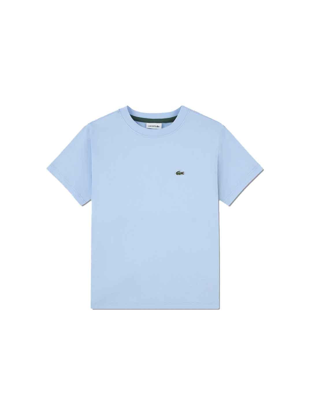 Lacoste t-shirt kids azzurro con logo piccolo 2-7 anni 847025 H8P AZZURRO LACOSTE 