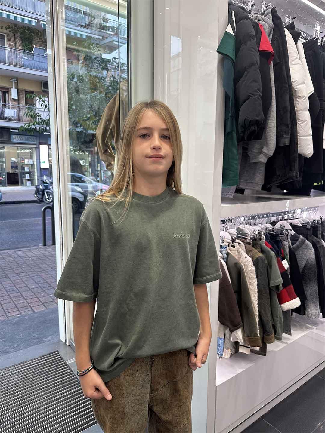 I'm Brian t-shirt kids verde TS3528J VERDE I'M BRIAN 