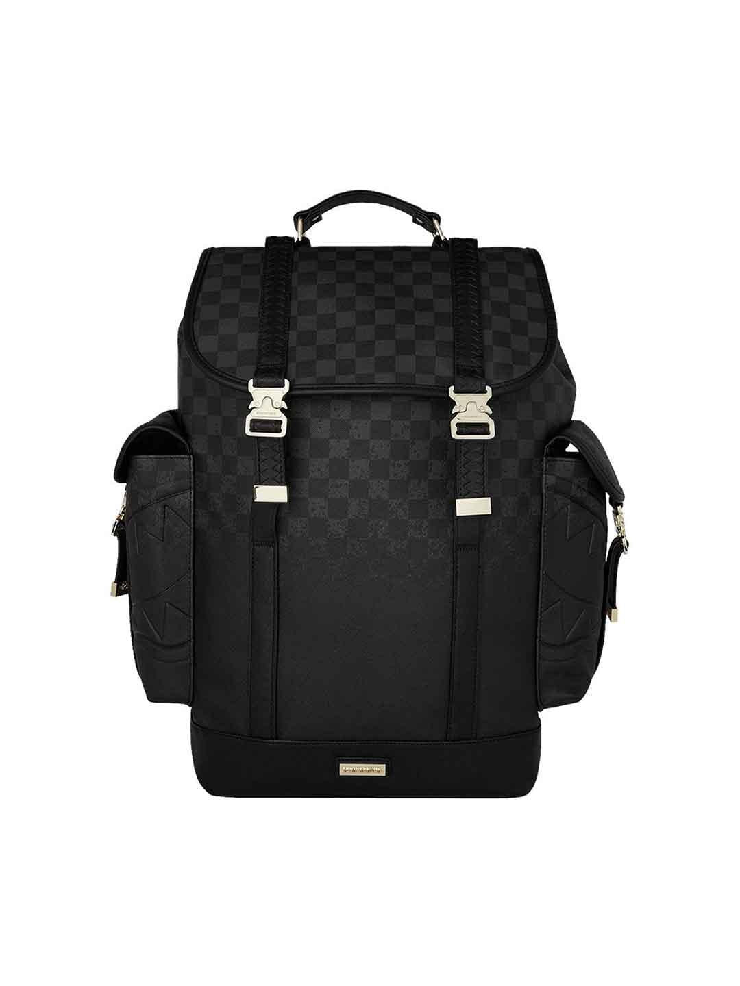 Sprayground Monte Carlo zaino nero con fibbie oro 910B8279NSZ NERO SPRAYGROUND 