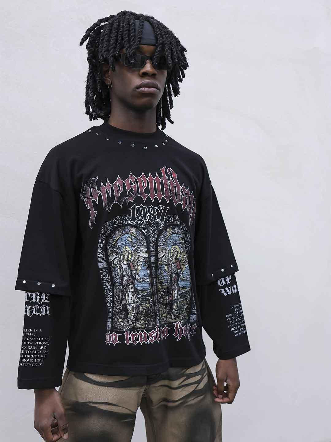 Present Day t-shirt nero PRS077 NERO PRESENT DAY 