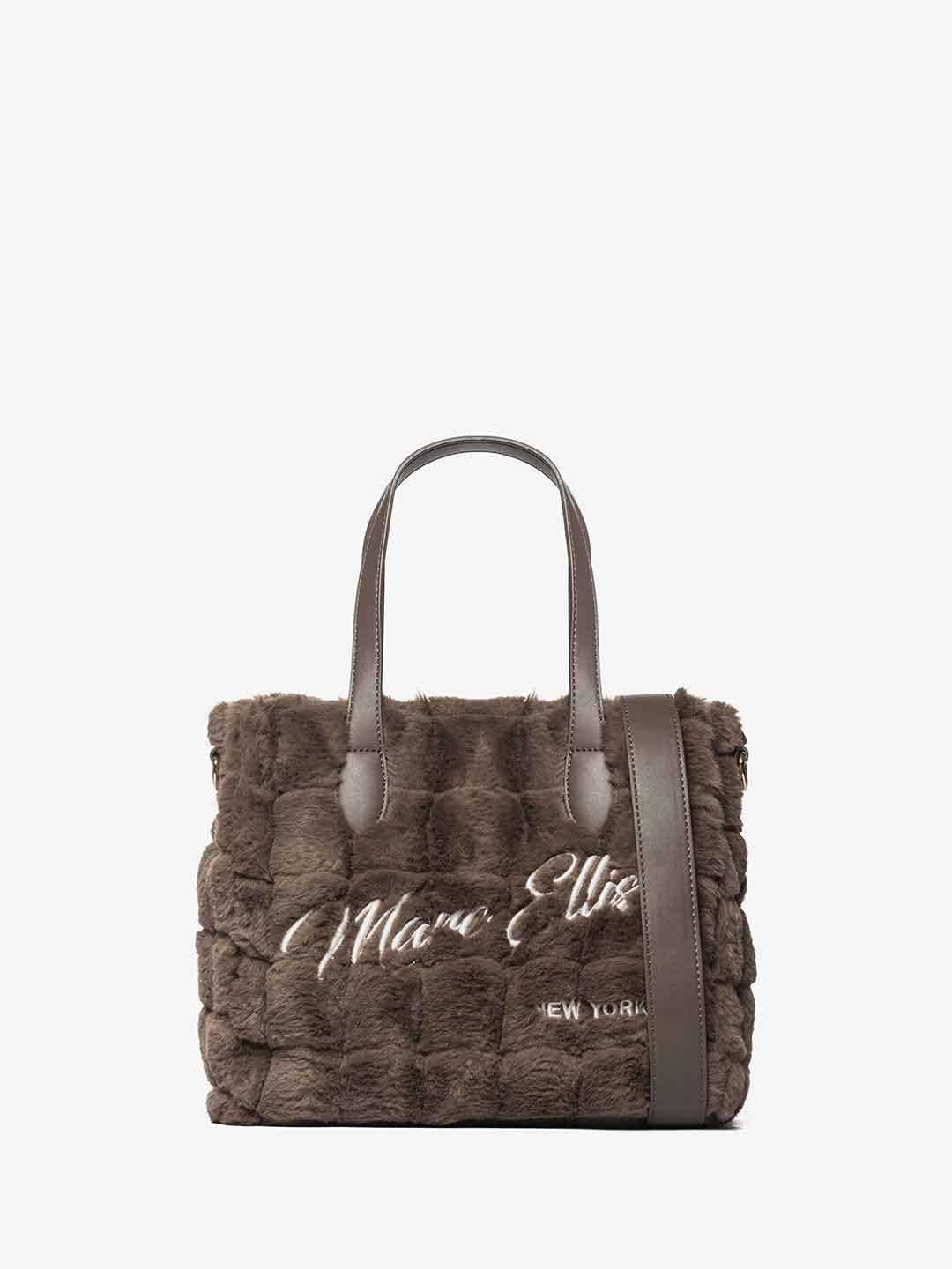 Marc Ellis Hair M borsa marrone con pelliccia BUBY HAIR M MARRONE MARC ELLIS 