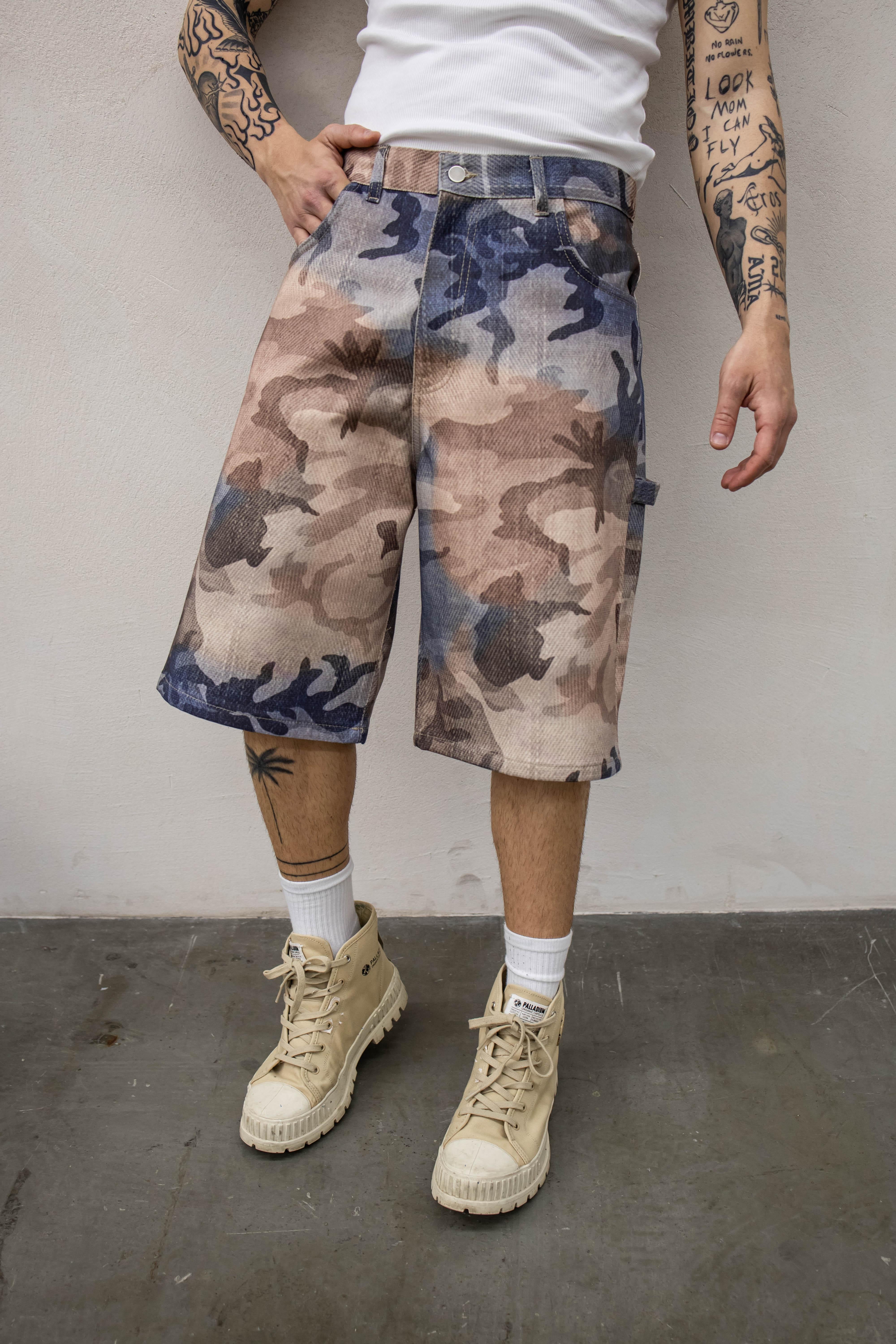 Present Day bermuda beige mimetico PDP047 BLU PRESENT DAY