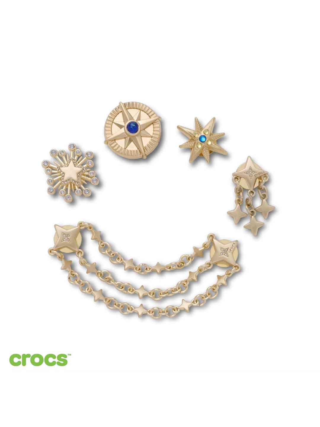 Crocs Gem Celestial Navigator charms oro set da 5 pezzi 10018451 ORO CROCS 
