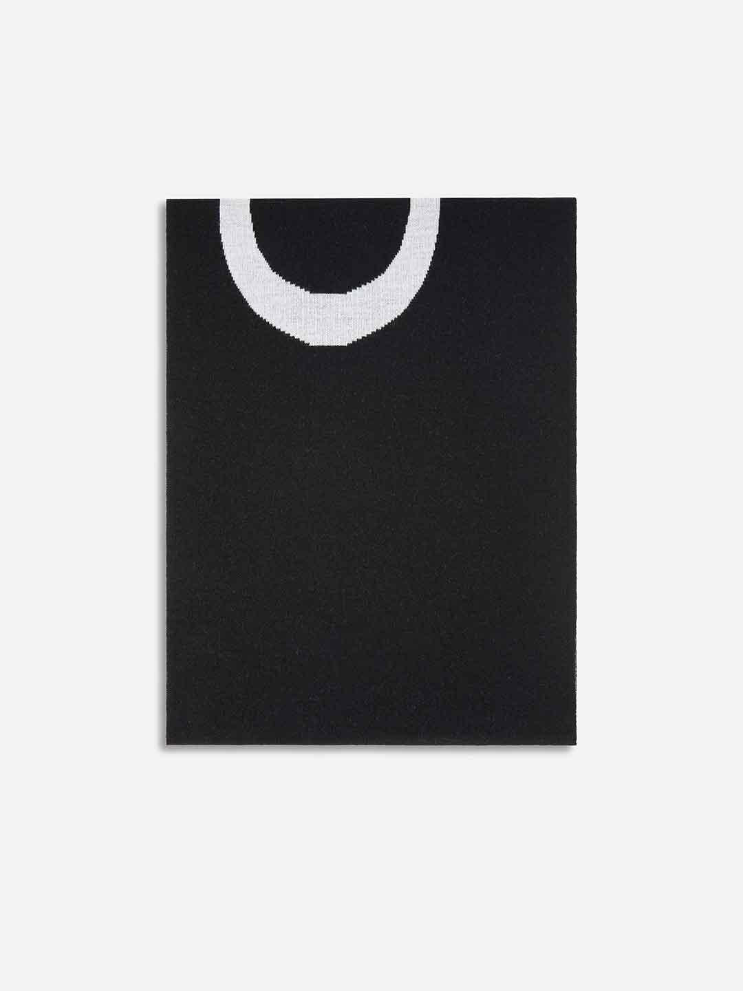 Pinko sciarpa nero con logo lettering 105988 A2Z5 NERO PINKO 