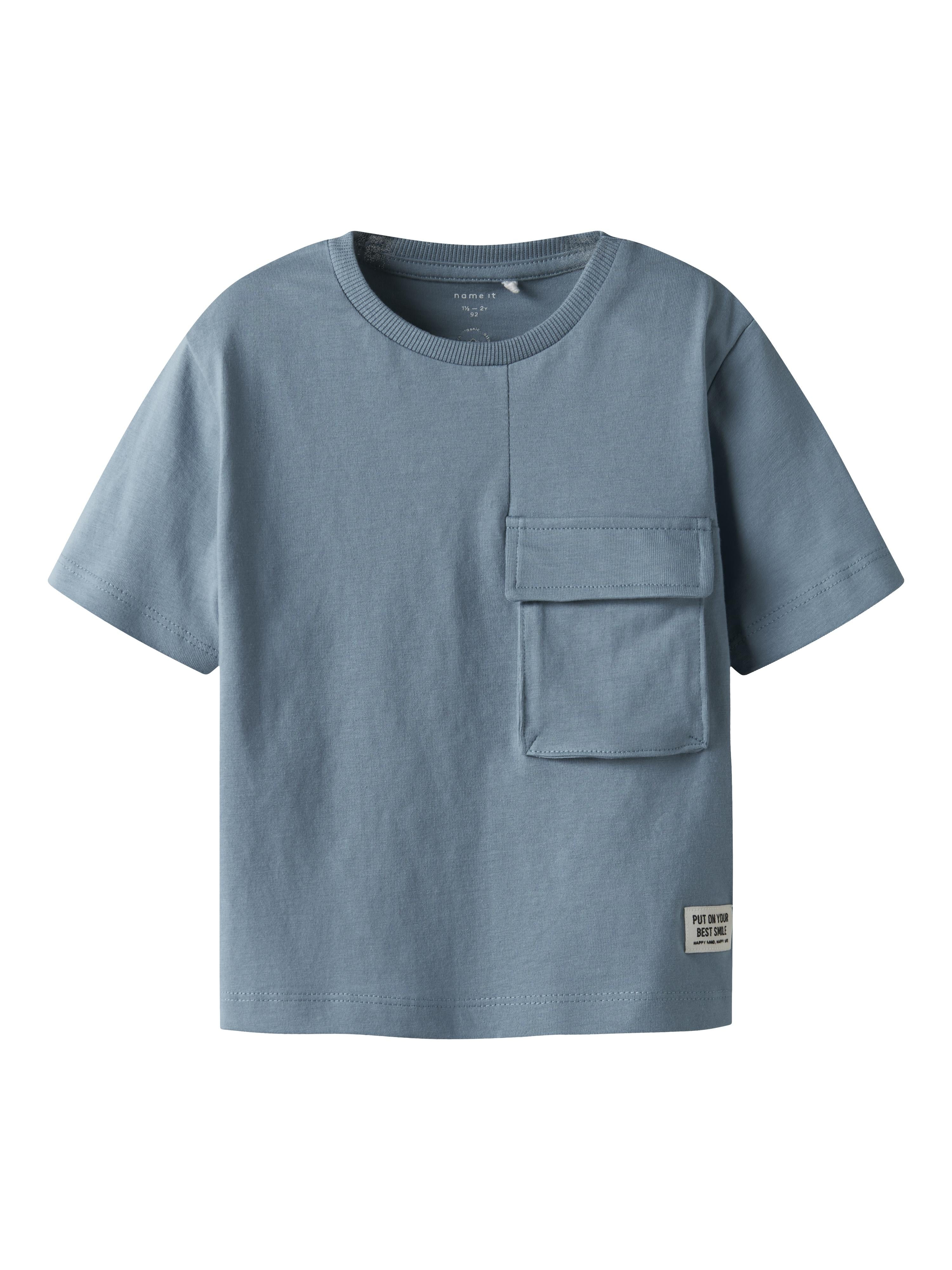 Name It t-shirt kids azzurro con taschino 13241217 AZZURRO NAME IT 