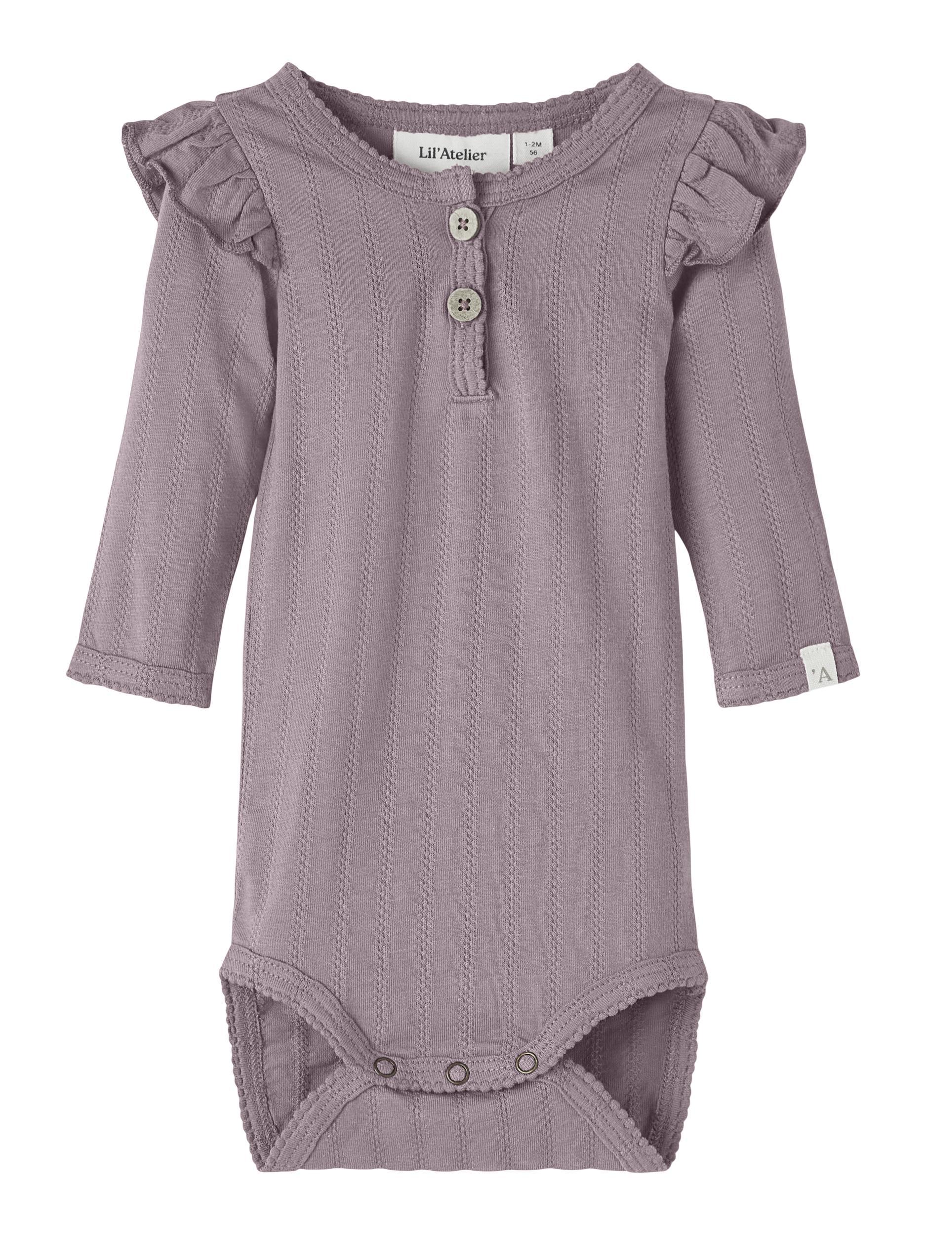 Lil'Atelier body neonato viola con volant 13221233 VIOLA Lil'Atelier 