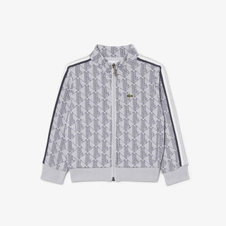 Lacoste felpa kids grigio multilogo 2-7 anni 847108 GJ3 GRIGIO LACOSTE 