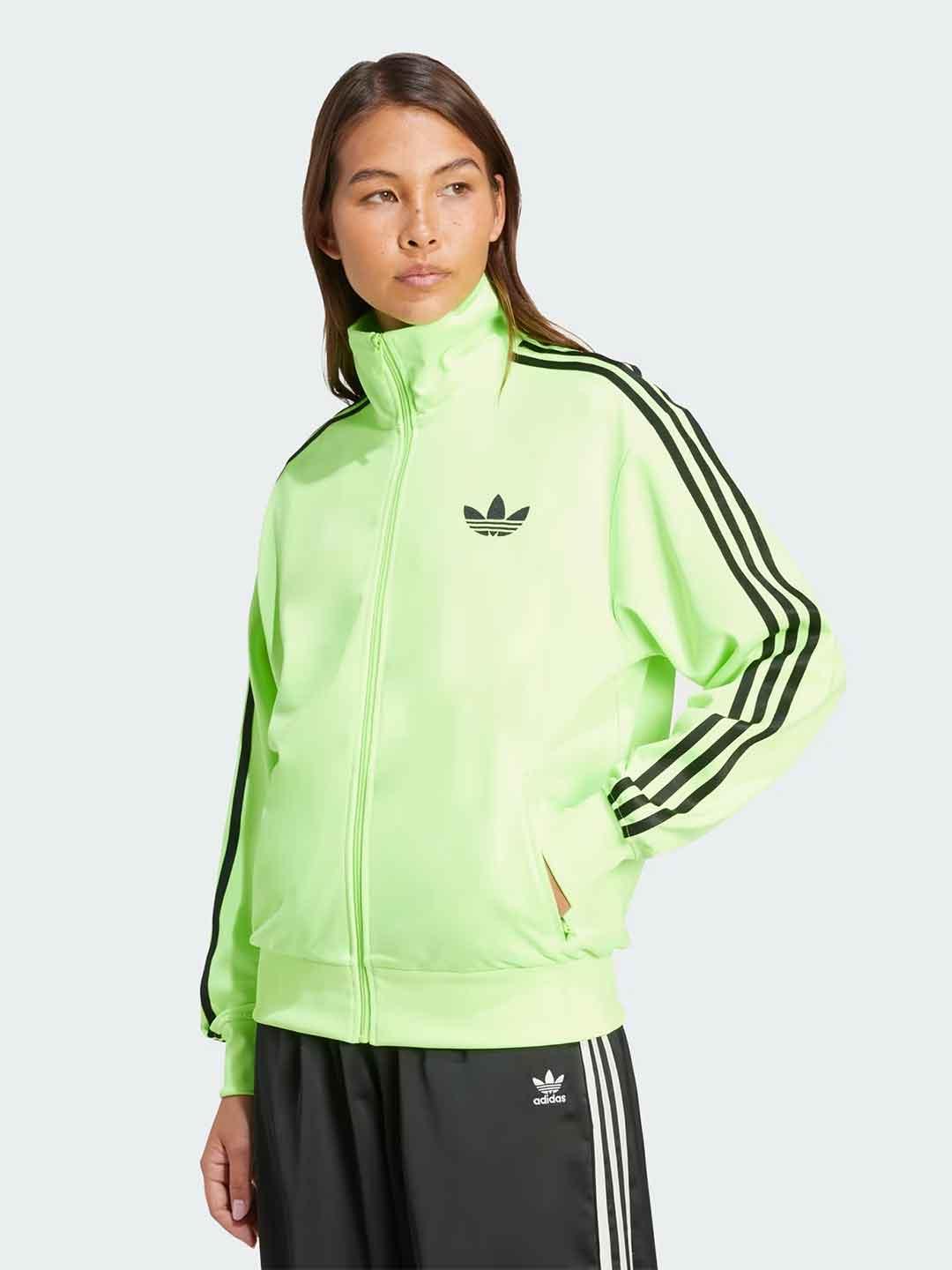 Adidas Adicolor felpa verde con zip JX7859 VERDE ADIDAS 