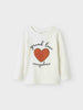 Name It t-shirt kids bianco con stampa cuore