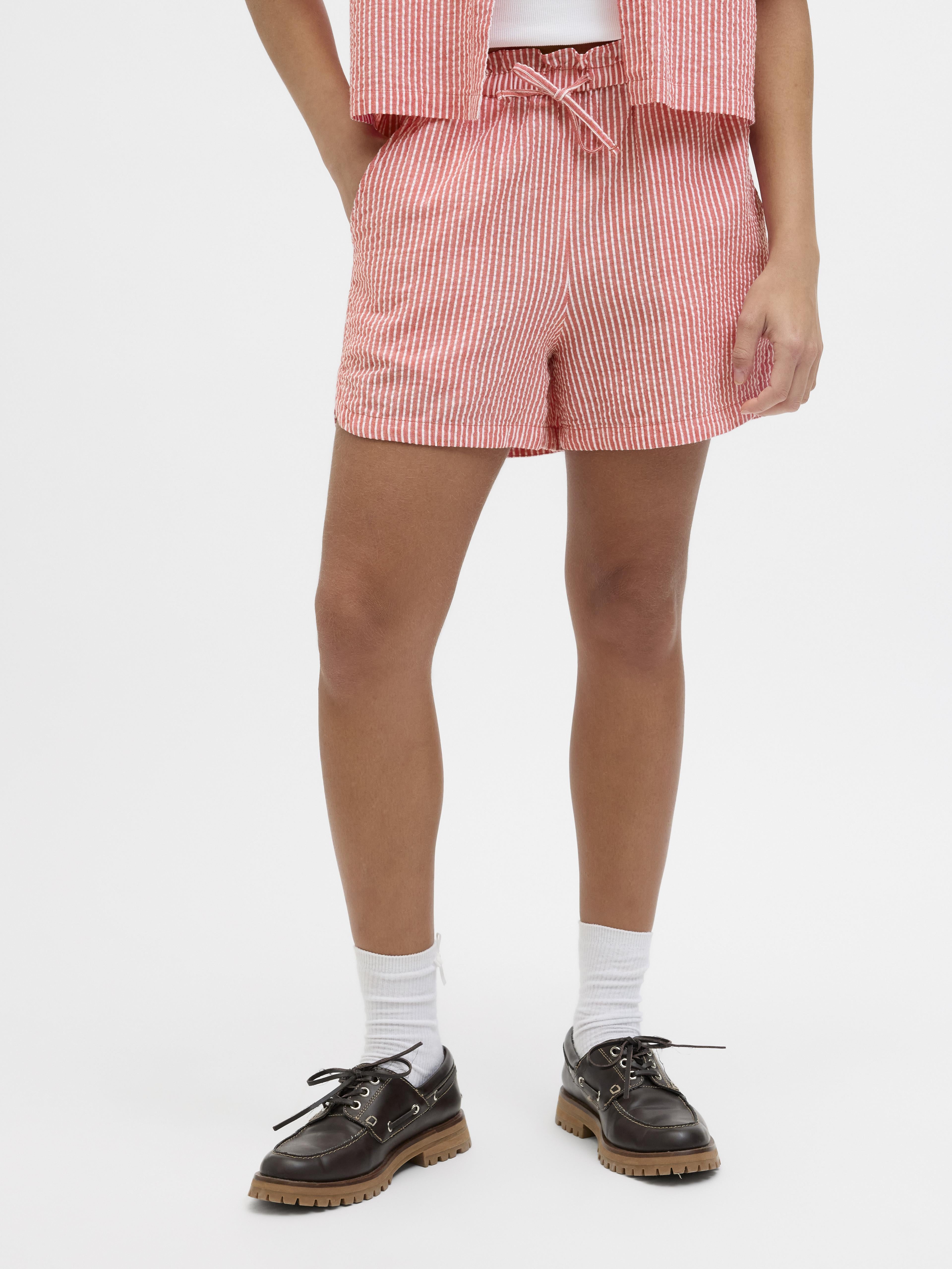 JJXX Windy shorts rosso a righe 12270238 ROSSO JJXX 