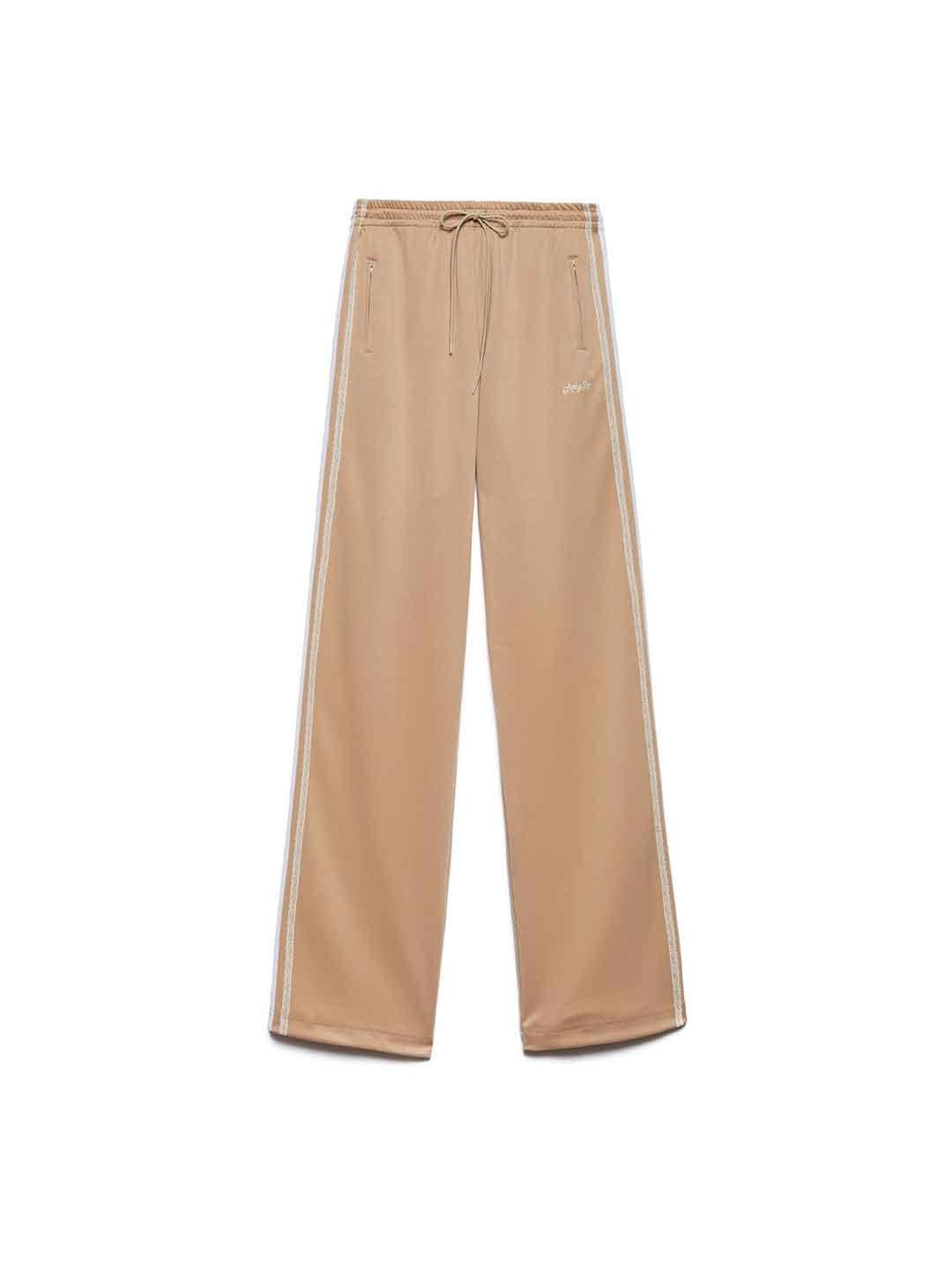 Aniye By Sandy pantalone beige con bande in pizzo 185068 BEIGE ANIYE BY 