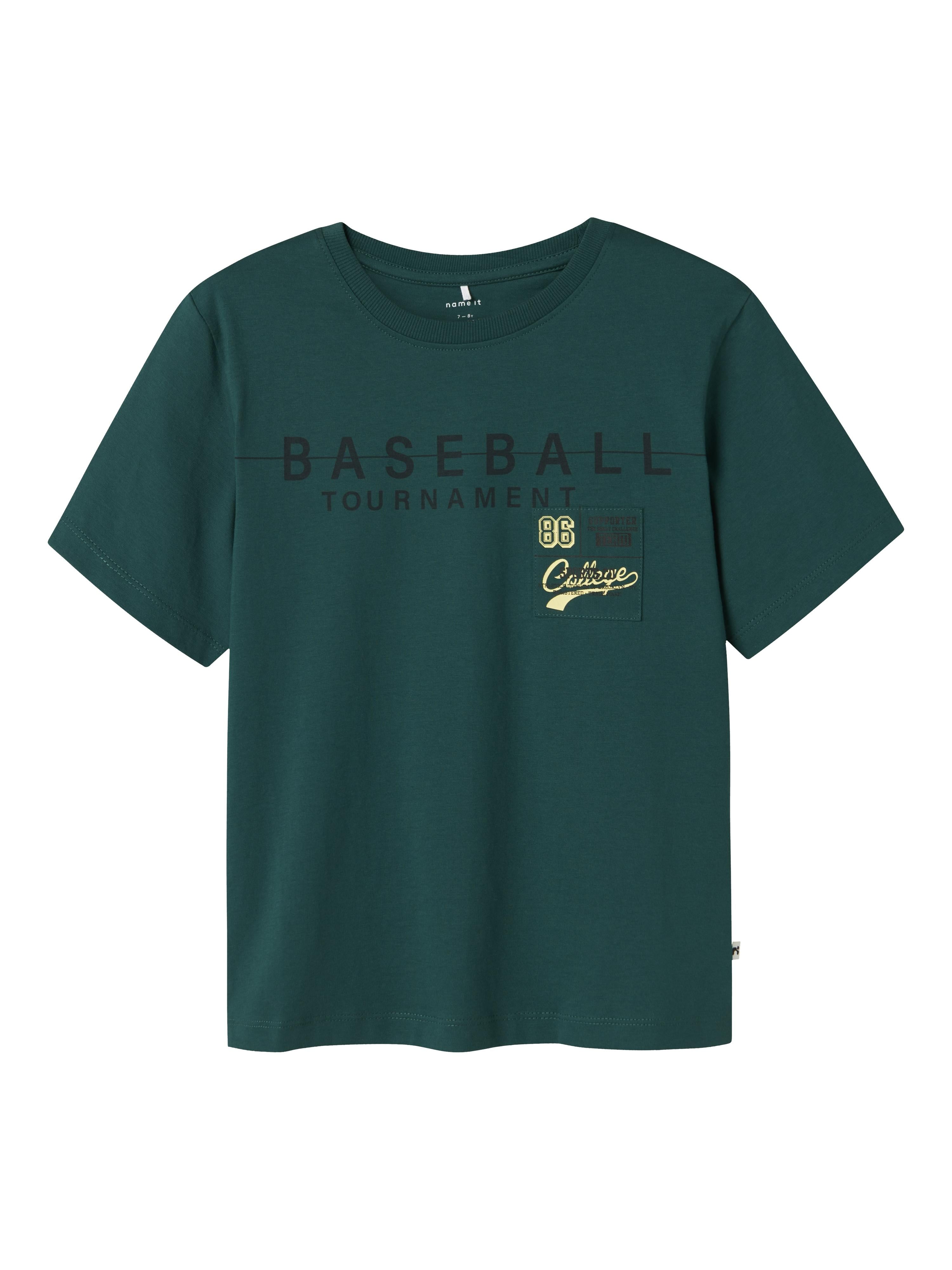 Name It t-shirt kids verde grafica baseball 13241004 VERDE NAME IT 