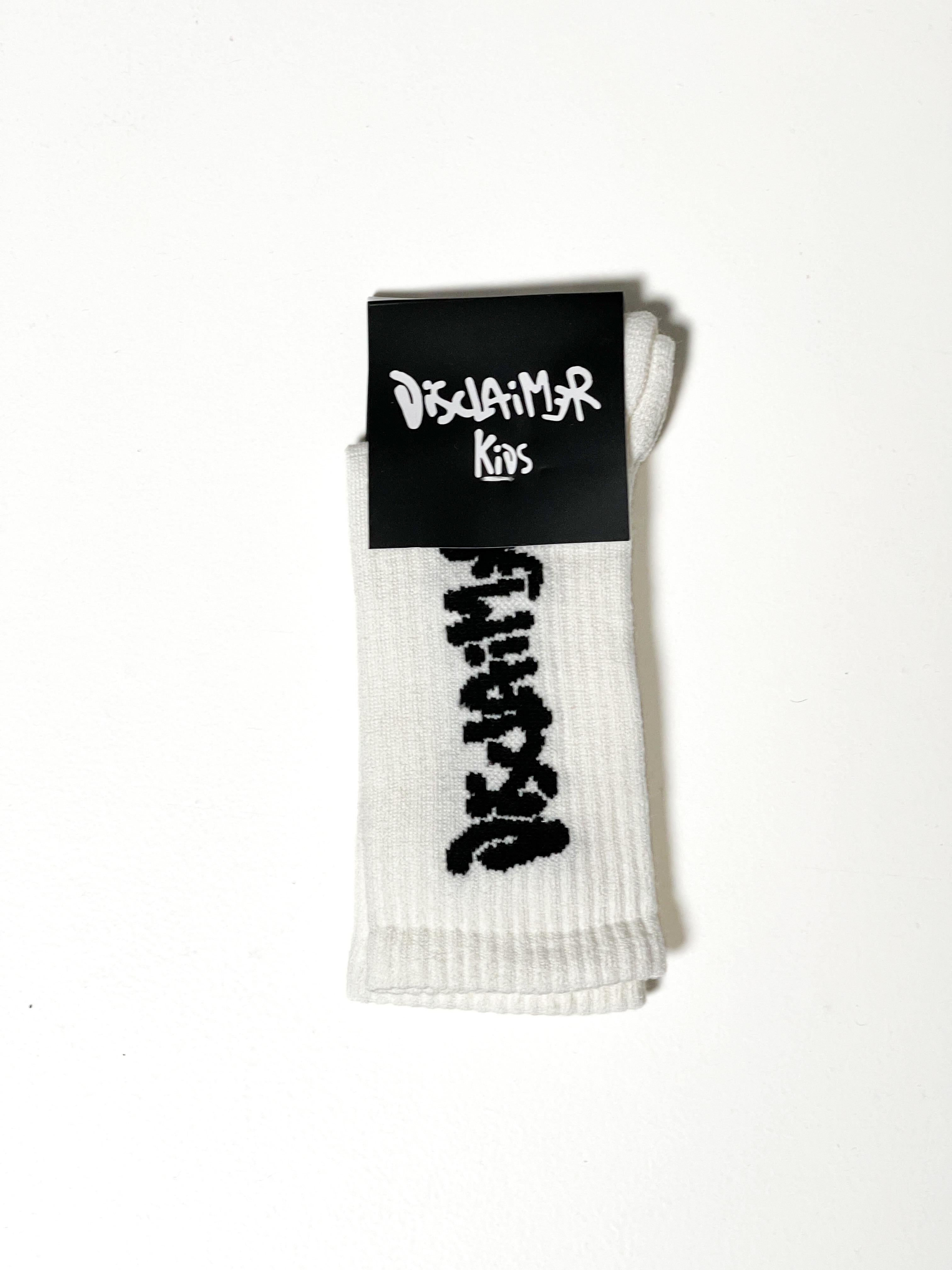 Disclaimer calzini kids bianco in cotone 54160 BIANCO DISCLAIMER 