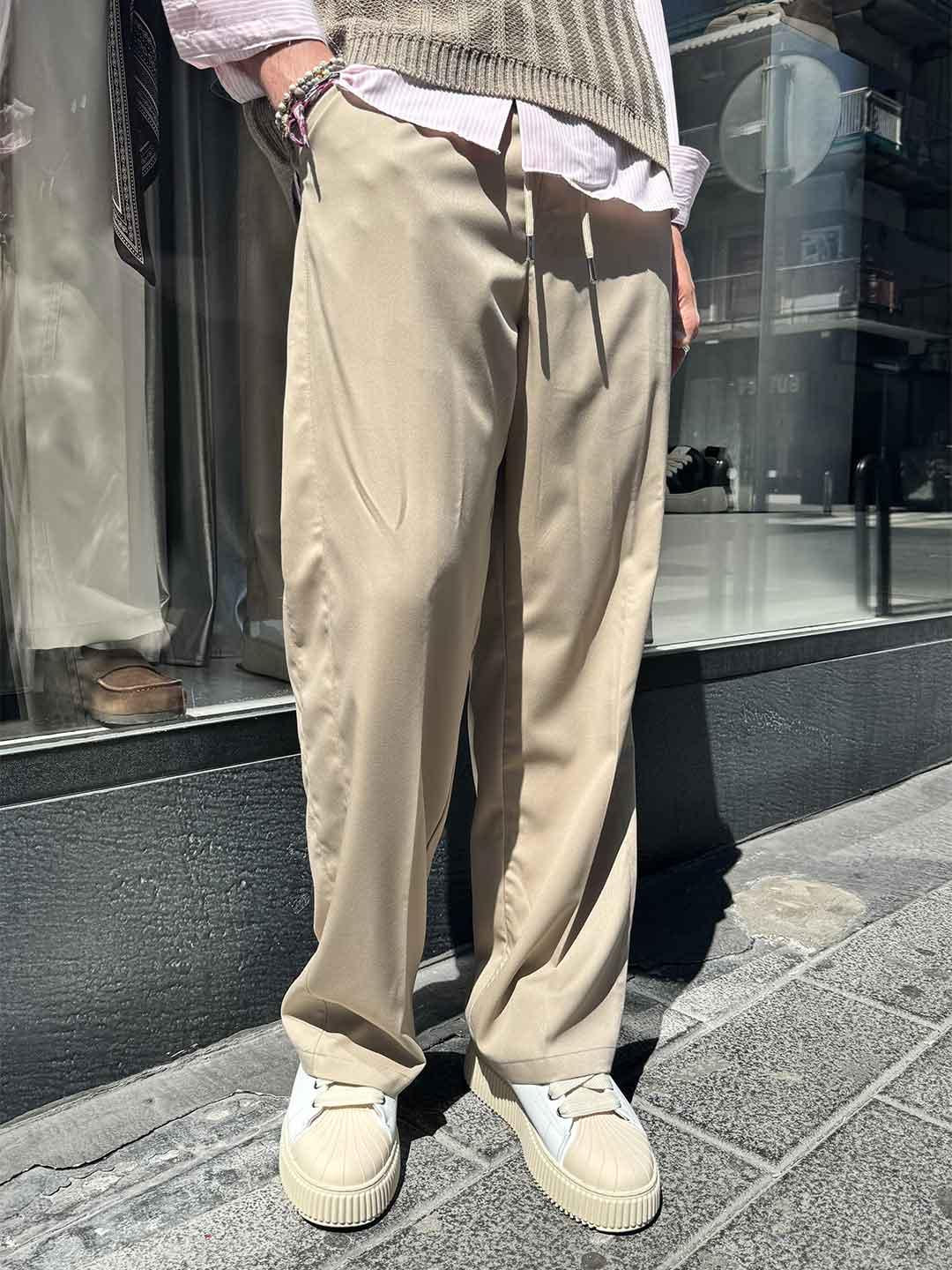 All Five pantalone beige con lacci PANTA NEW VIS BEIGE ALL FIVE 