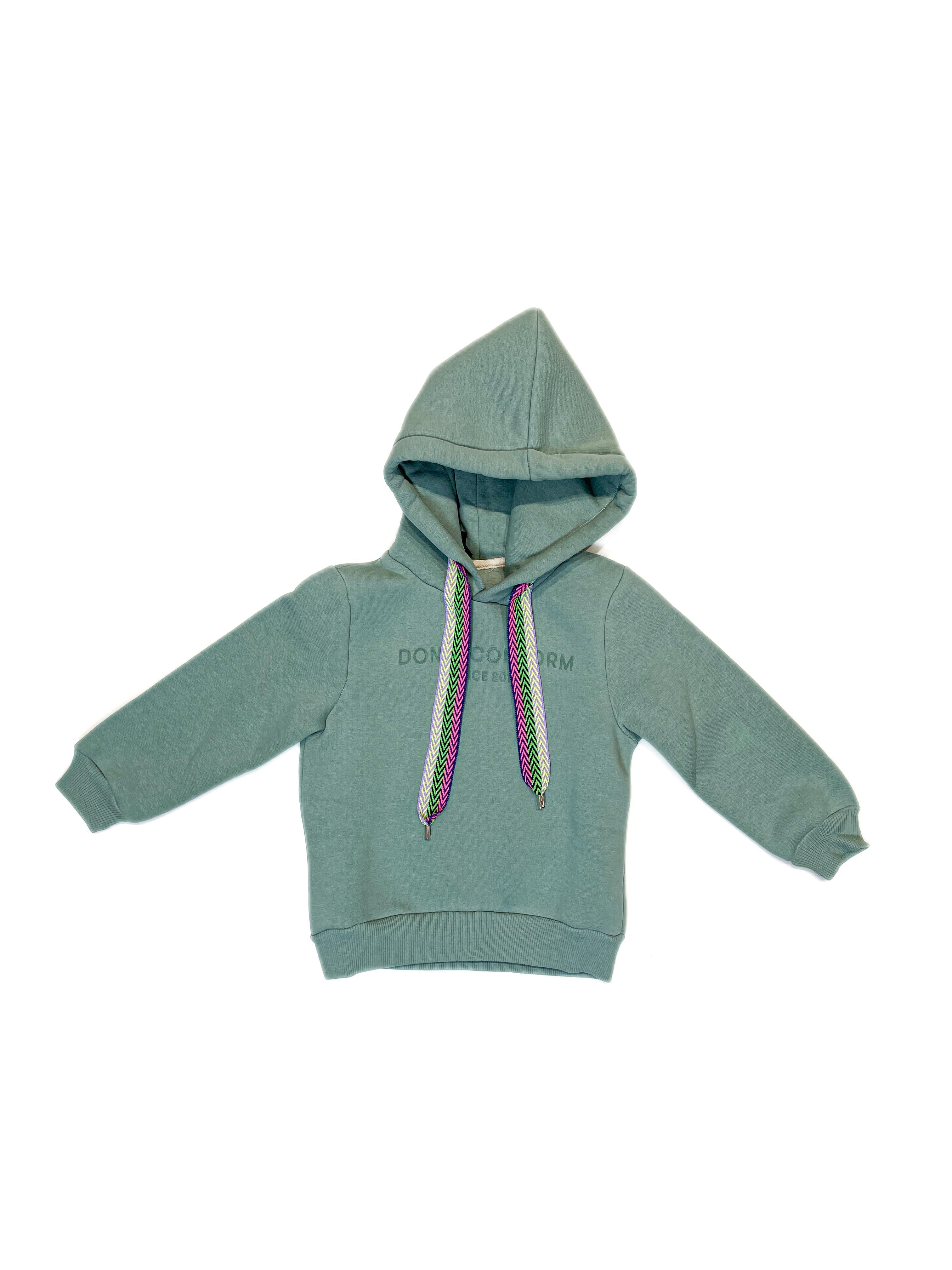Do Not Conform felpa kids verde con cappuccio DFE012 VERDE DONOTCONFORM 