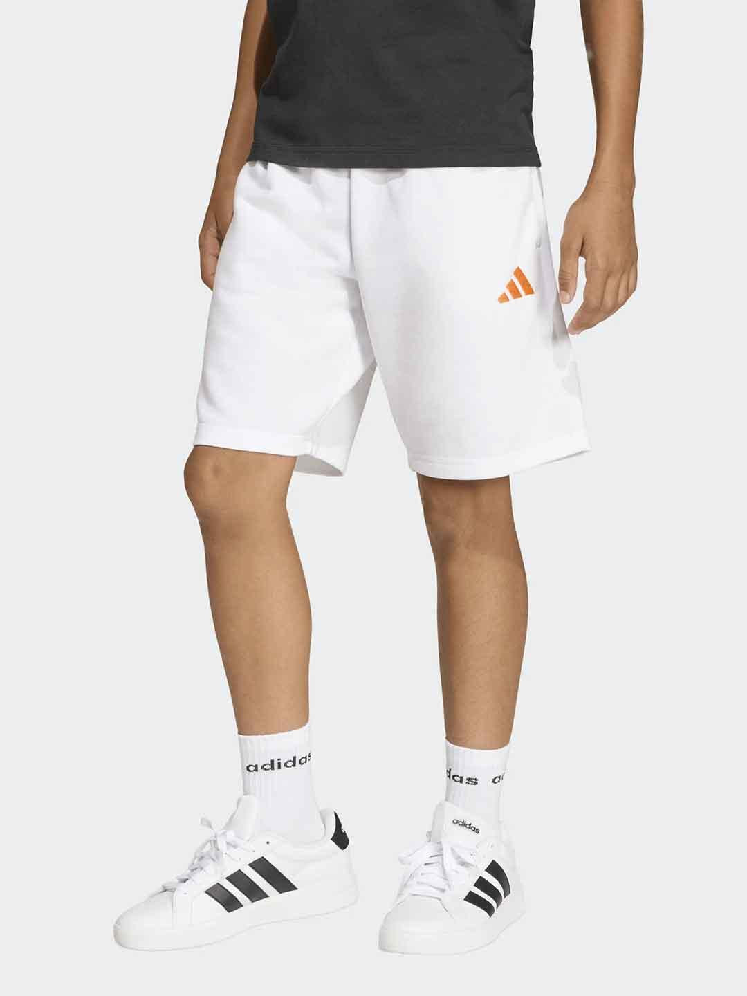 Adidas bermuda kids bianco e arancio KG5193 BIANCO ADIDAS 