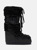 Moon Boot Icon stivale nero con pelliccia