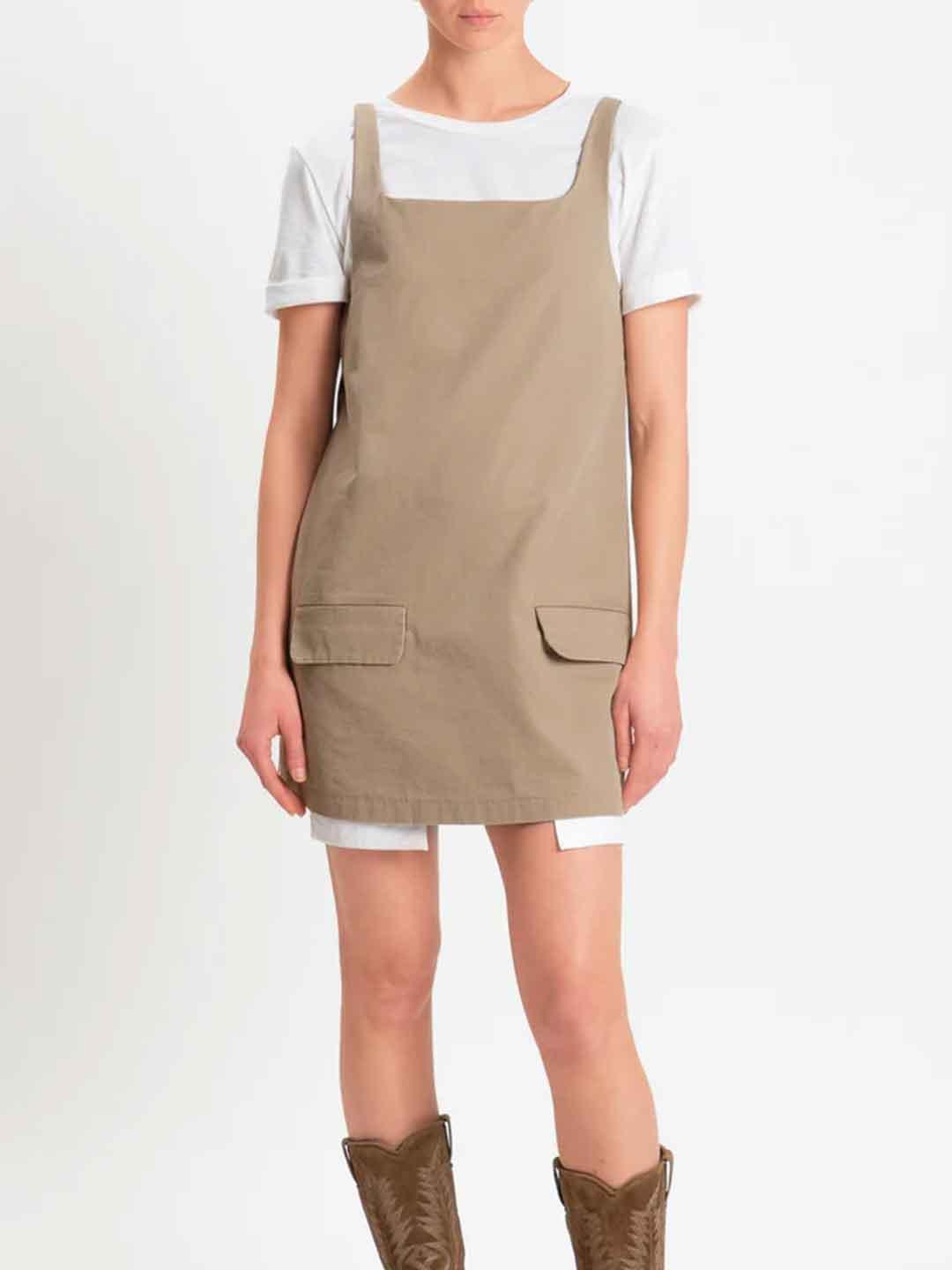 Tensione In abito beige con t-shirt S26X677 BEIGE TENSIONE IN 