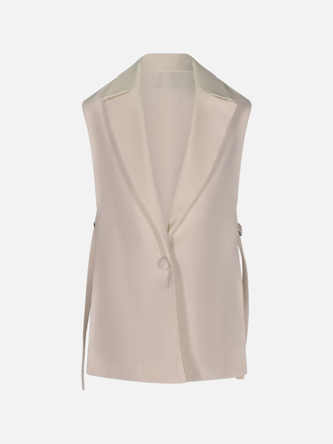Marc Ellis gilet kids bianco lungo 1184 BIANCO MARC ELLIS 