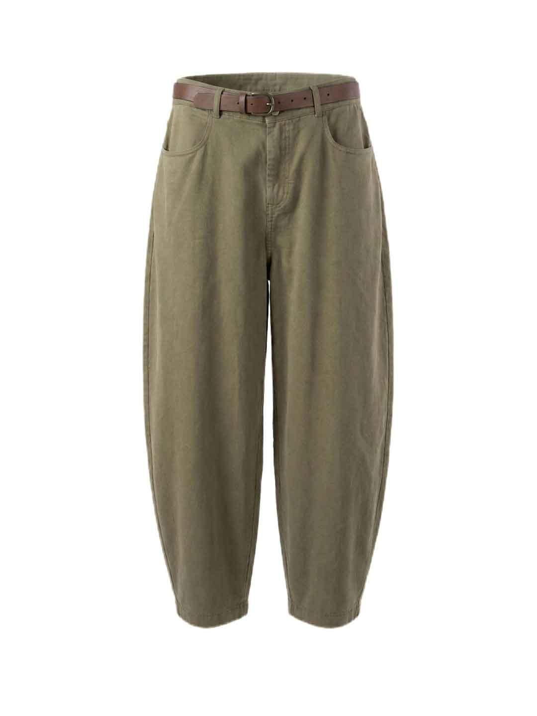 Motel pantaloni verde con cintura PE264202 VERDE MOTEL 